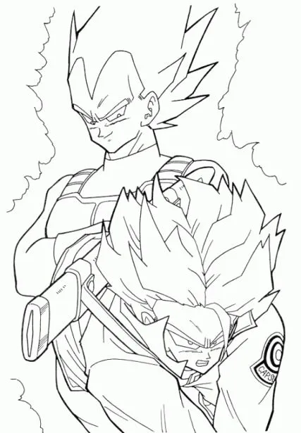 Dibujos animados para colorear: Dragon Ball Z Colorear