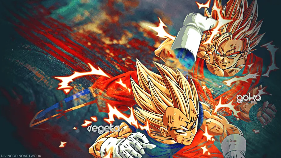 Dragon Ball Z HD Wallpaper Vegeta and Goku by ~RobyBaggio10 on ...
