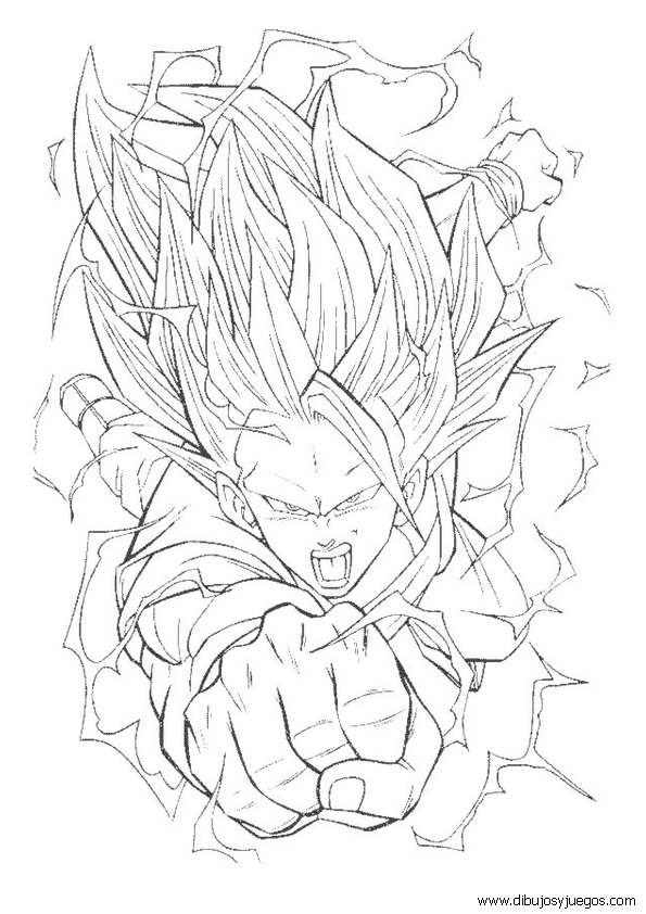 dragon-ball-z-006 | Dibujos y juegos, para pintar y colorear