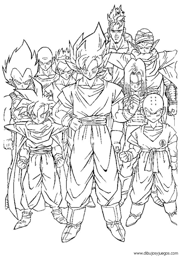 dragon-ball-z-007 | Dibujos y juegos, para pintar y colorear