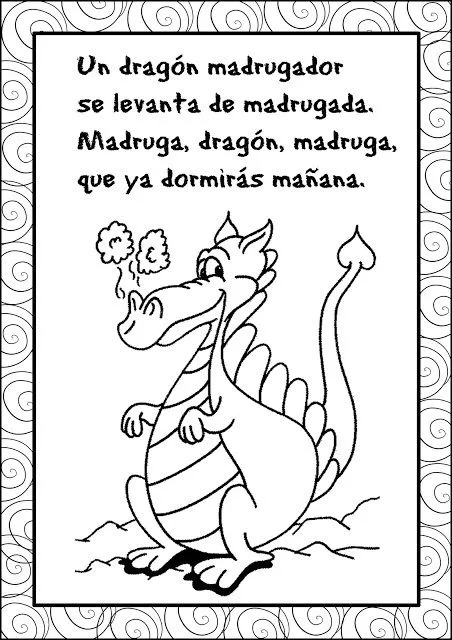 Dragón madrugador | Trabalenguas para Niños