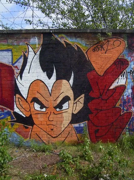 Dragonball Z graffiti by Omer - a photo on Flickriver