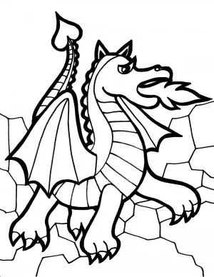 Dragones para colorear