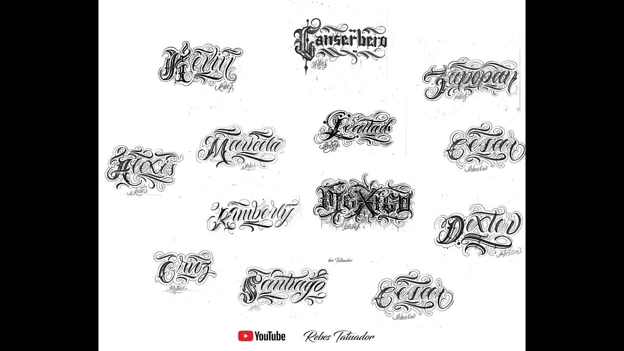 DRAWING ALFABETO CHICANO CALLIGRAPHY LETTER/ CALLIGRAFIA/ABECEDARIO CHOLO  LETRAS TATUAR/NORM RIP - YouTube