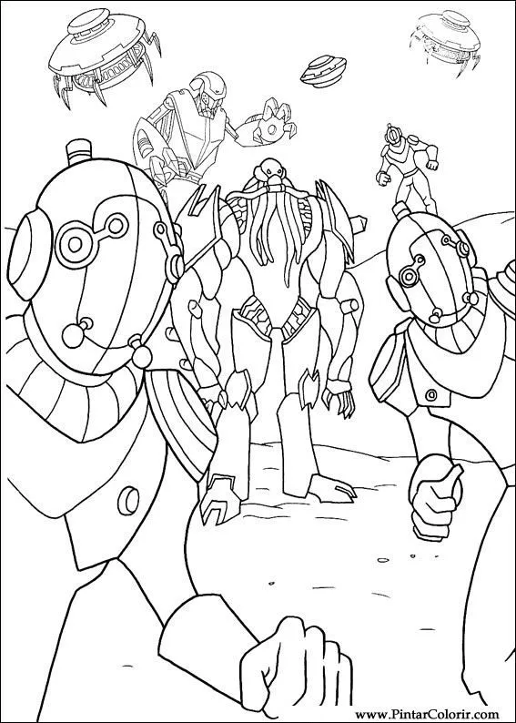 Drawings Coloring pages Ben 10 - Print Design 047