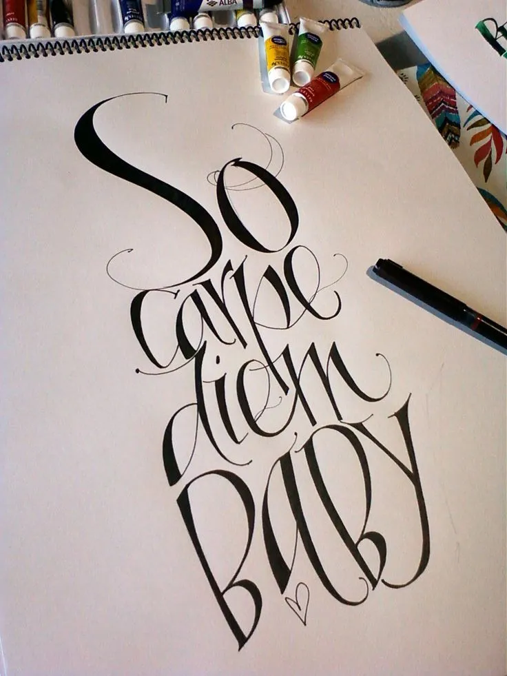 Drawn letters club on Pinterest