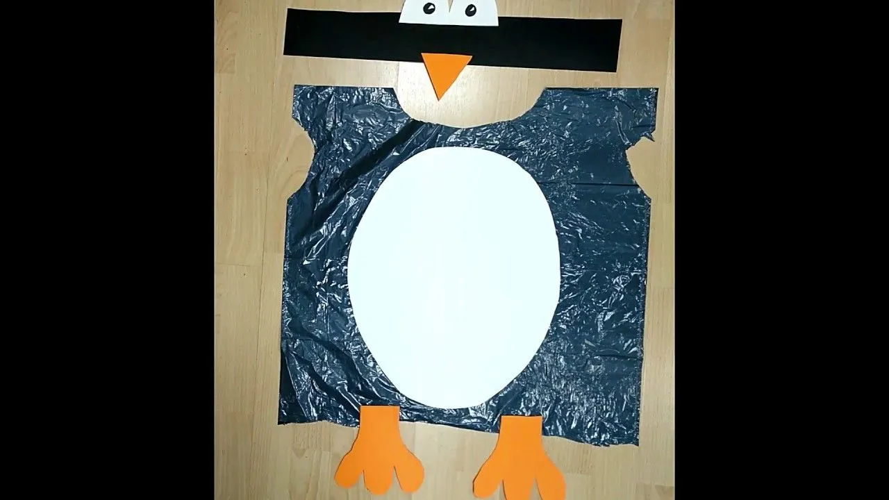 DRISFRAZ DE PINGÜINO infantil con materiales reciclado PARA CARNAVAL - YouTube