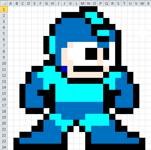 Mis Dubujos de personajes de Nintendo en Excel :P - Taringa!