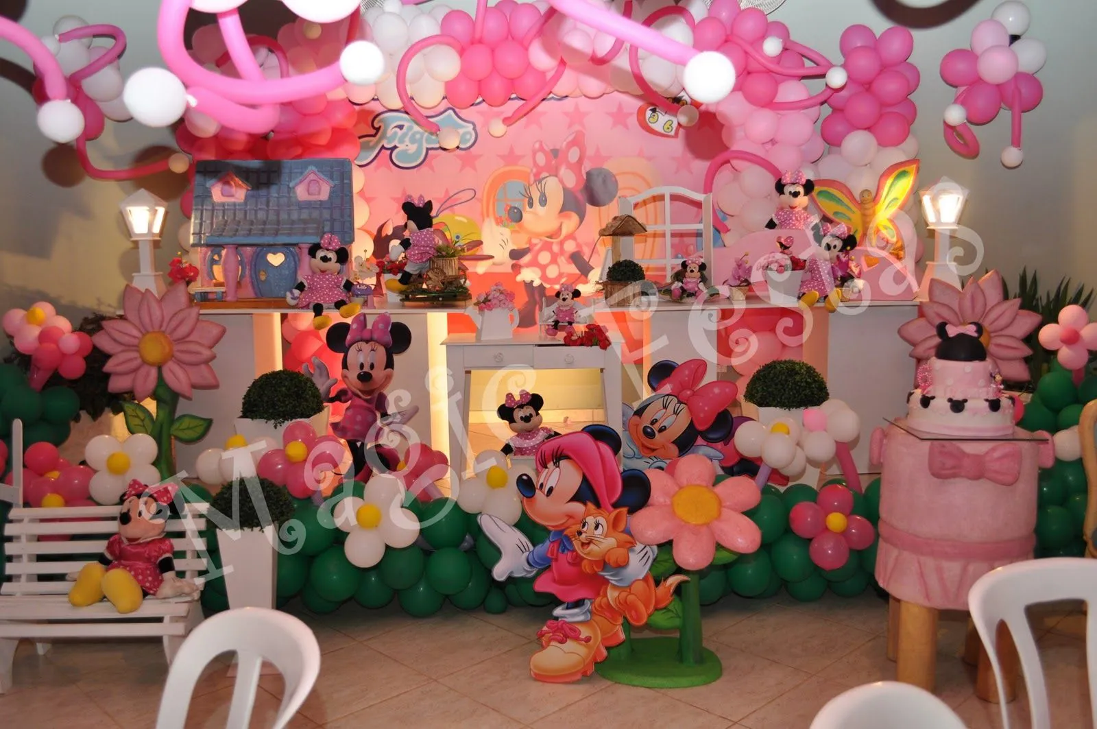 Duda festas: Festa Minnie rosa