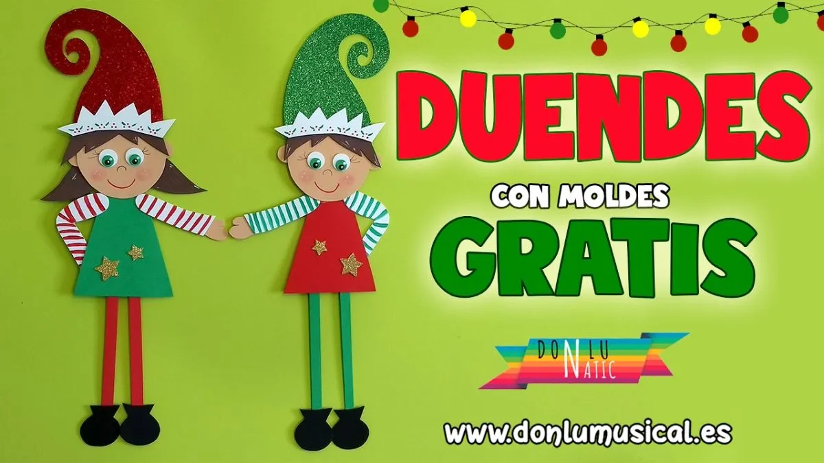 Duendes o elfos de Navidad con moldes gratis | EL RINCÓN DE DON LU