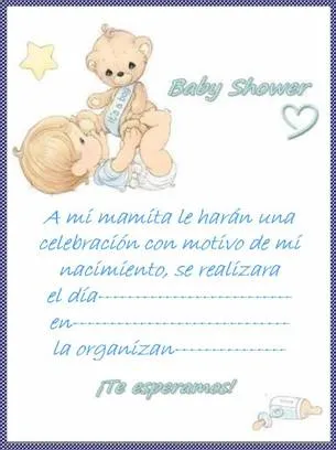 Los duendes y hadas de Ludi: invitaciones baby shower