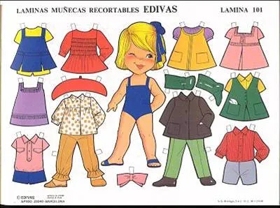 Los duendes y hadas de Ludi: Muñecas Recortables