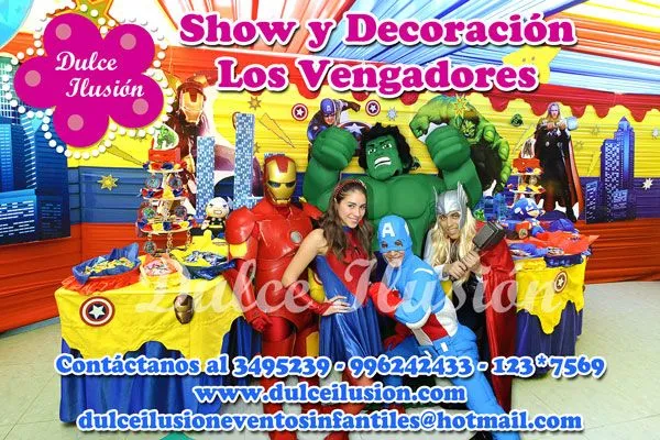 Dulce Ilusión Fiestas Infantiles: Show Infantil de Los Vengadores ...