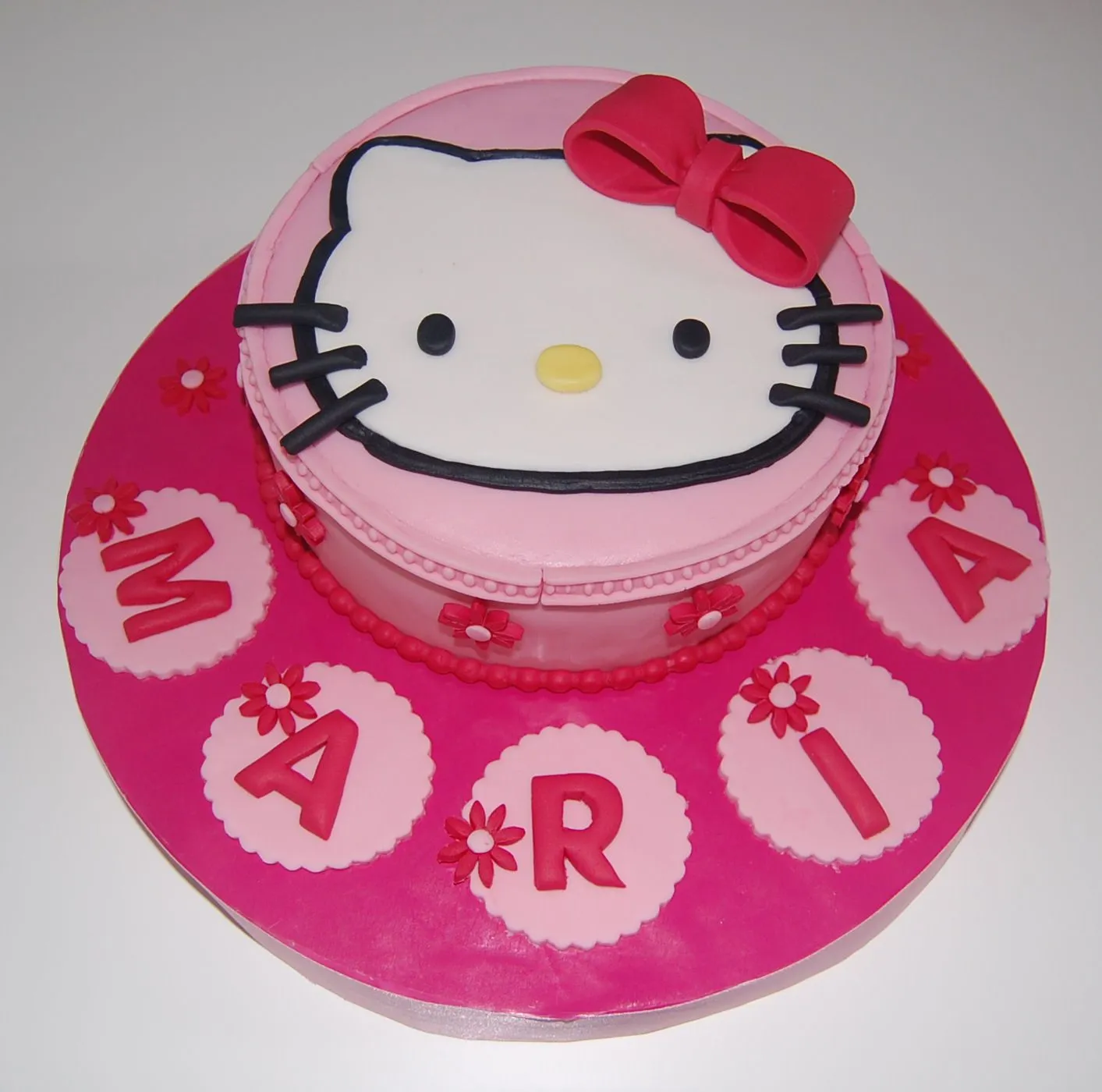 Mi dulce obsesión: TARTA FONDANT HELLO KITTY 2