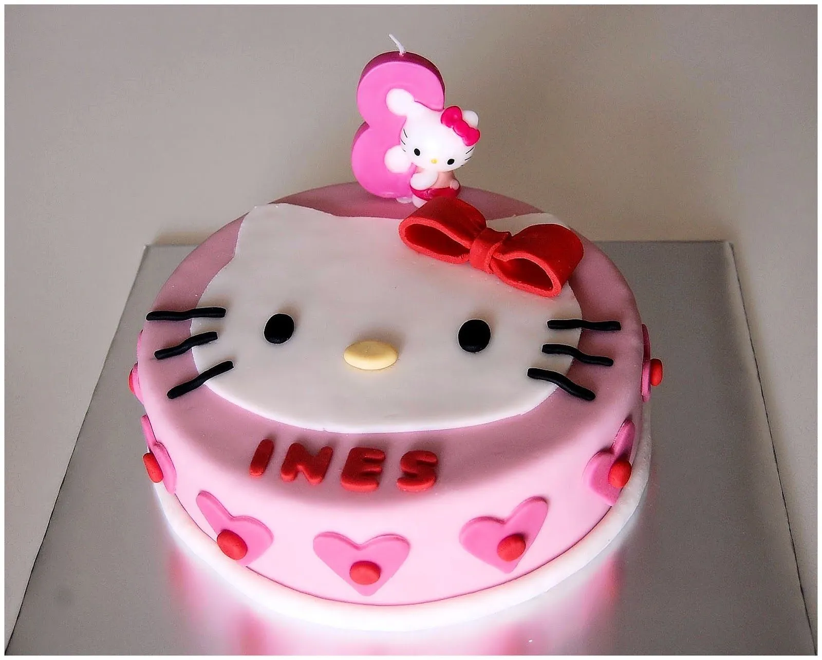 Mi dulce obsesión: TARTA FONDANT DE HELLO KITTY Y PHINEAS Y FERB