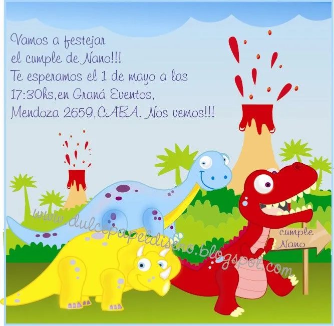 Dulce Papel: DINOSAURIOS !!!