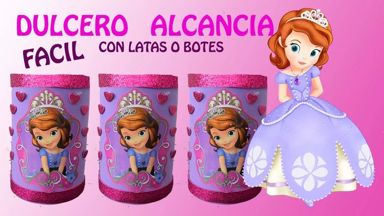 COMO HACER DULCERO ALCANCIA CON LATAS O BOTES Y FOAMI - YouTube