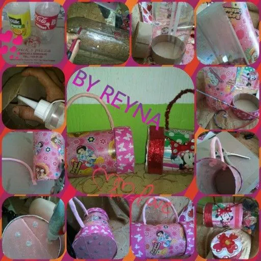 Dulcero De Bolsita Para Niña,Reciclando Botella De Pet Y Cartón De ...