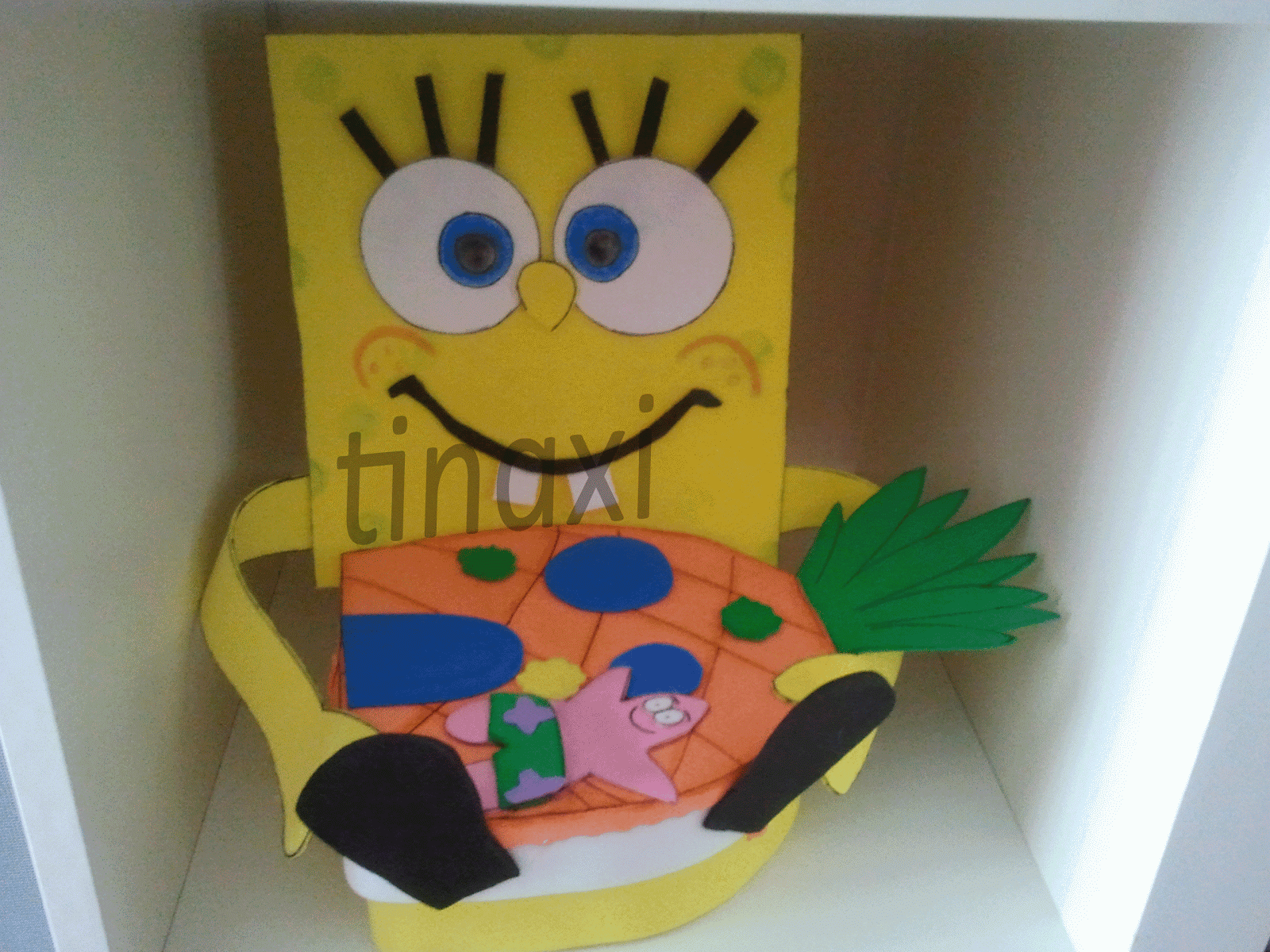 Dulceros de bob esponja para fiestas infantiles - Imagui