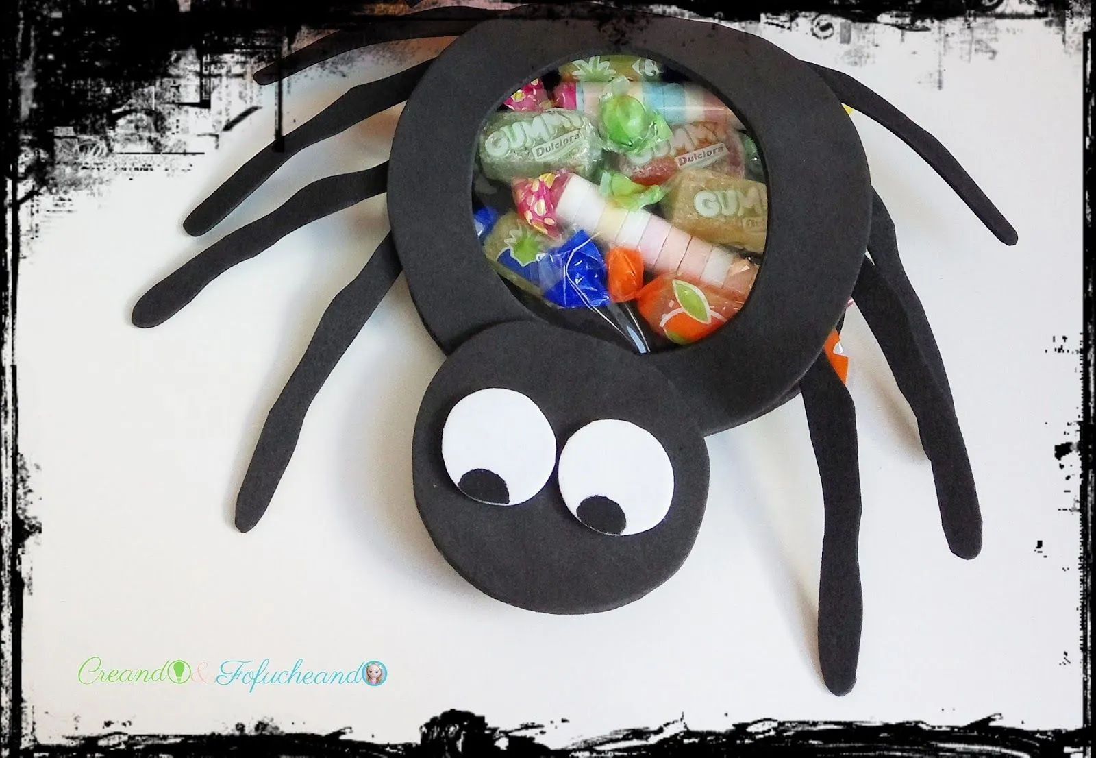 Cómo Hacer Dulceros de Calabaza y Araña para Halloween en Goma eva | Creando y Fofucheando
