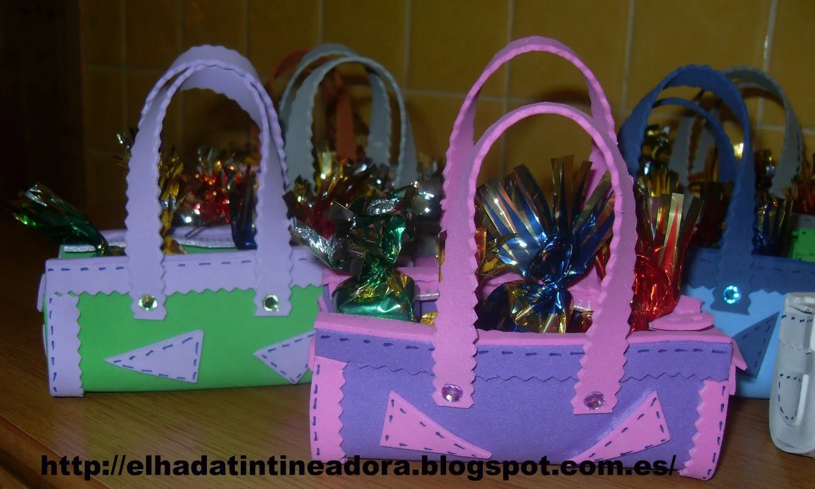 Dulceros en goma eva - Imagui