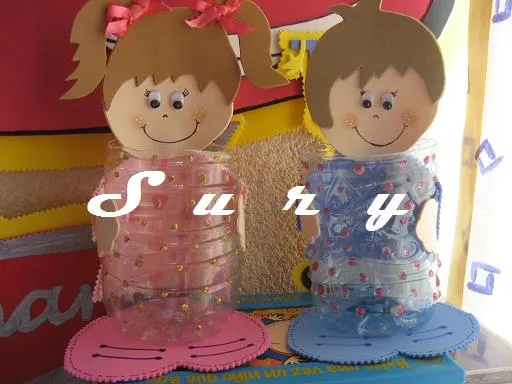 Dulceros hechos de botellas - Imagui