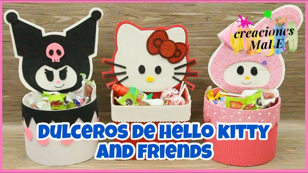 DULCEROS DE HELLO KITTY AND FRIENDS || DIY - YouTube