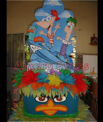 AMARU FUNES DECORACIONES: PHINEAS Y FERB MASA FLEXIBLE ...