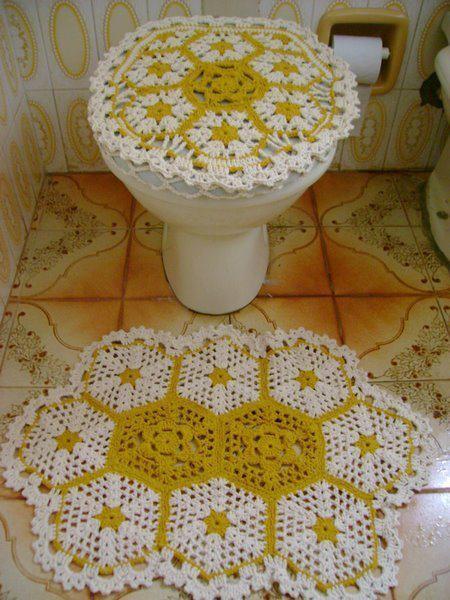 Dulces creaciones de ary: juego de baño a crochet