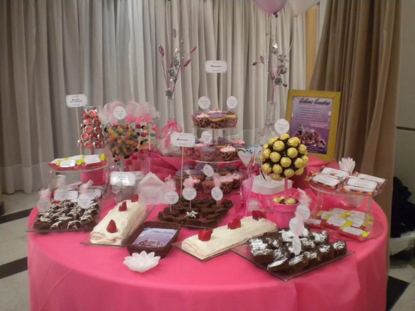 Dulces Eventos: MESA DULCE CUMPLEAÑOS DE 15