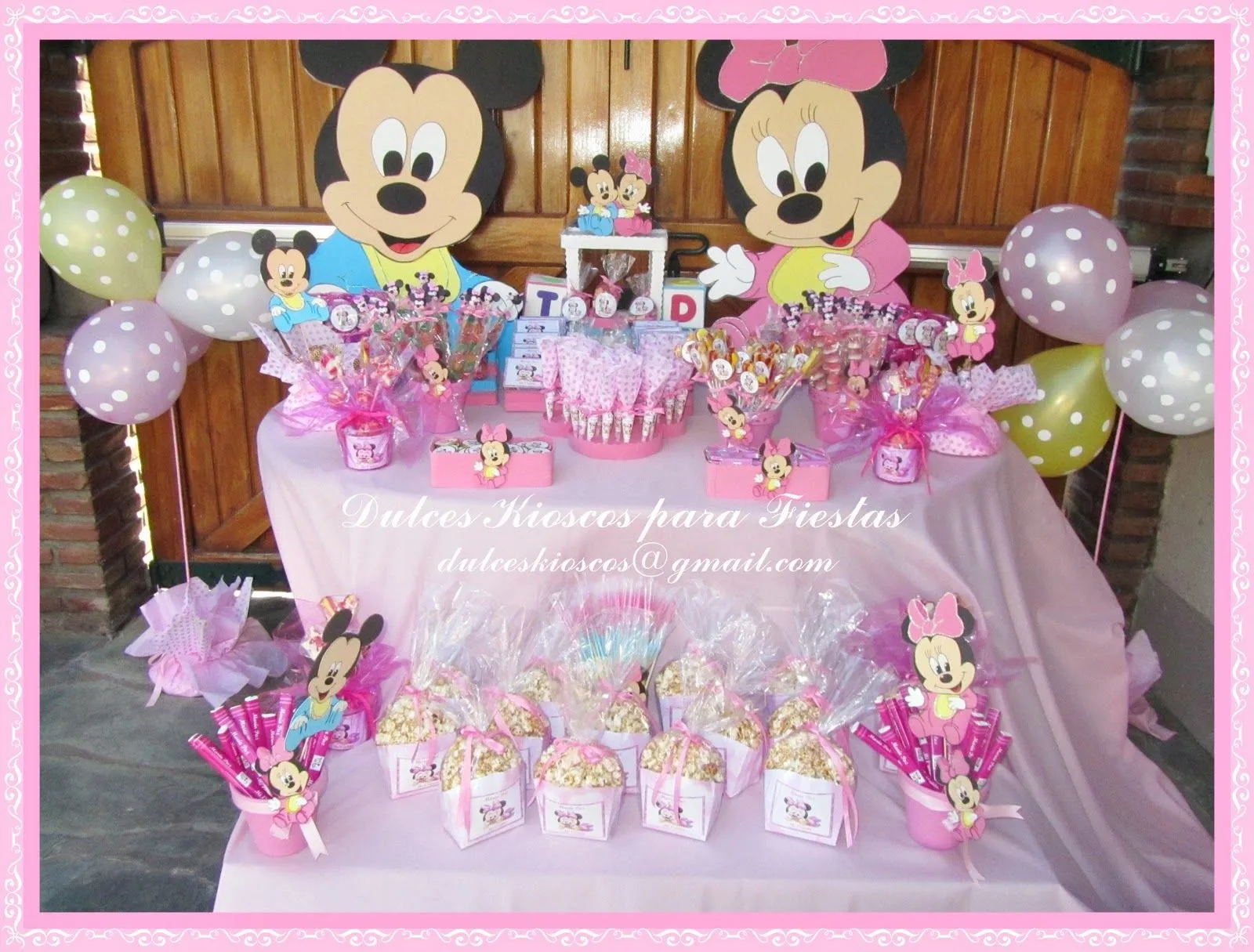 Dulces Kioscos para Fiestas" : Cumple Tematico Infantil Minnie y ...