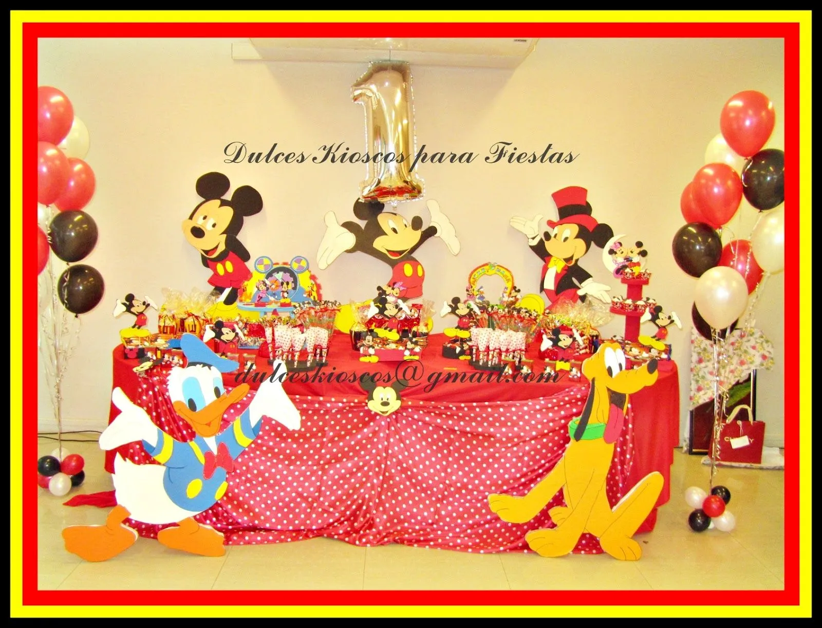 Dulces Kioscos para Fiestas" : Cumple Tematico Infantil "Mickey y ...