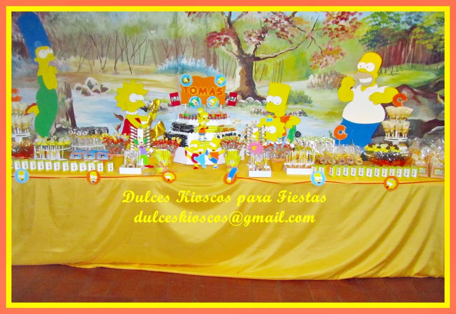 Dulces Kioscos para Fiestas" : Cumple tematico " Los Simpsons"