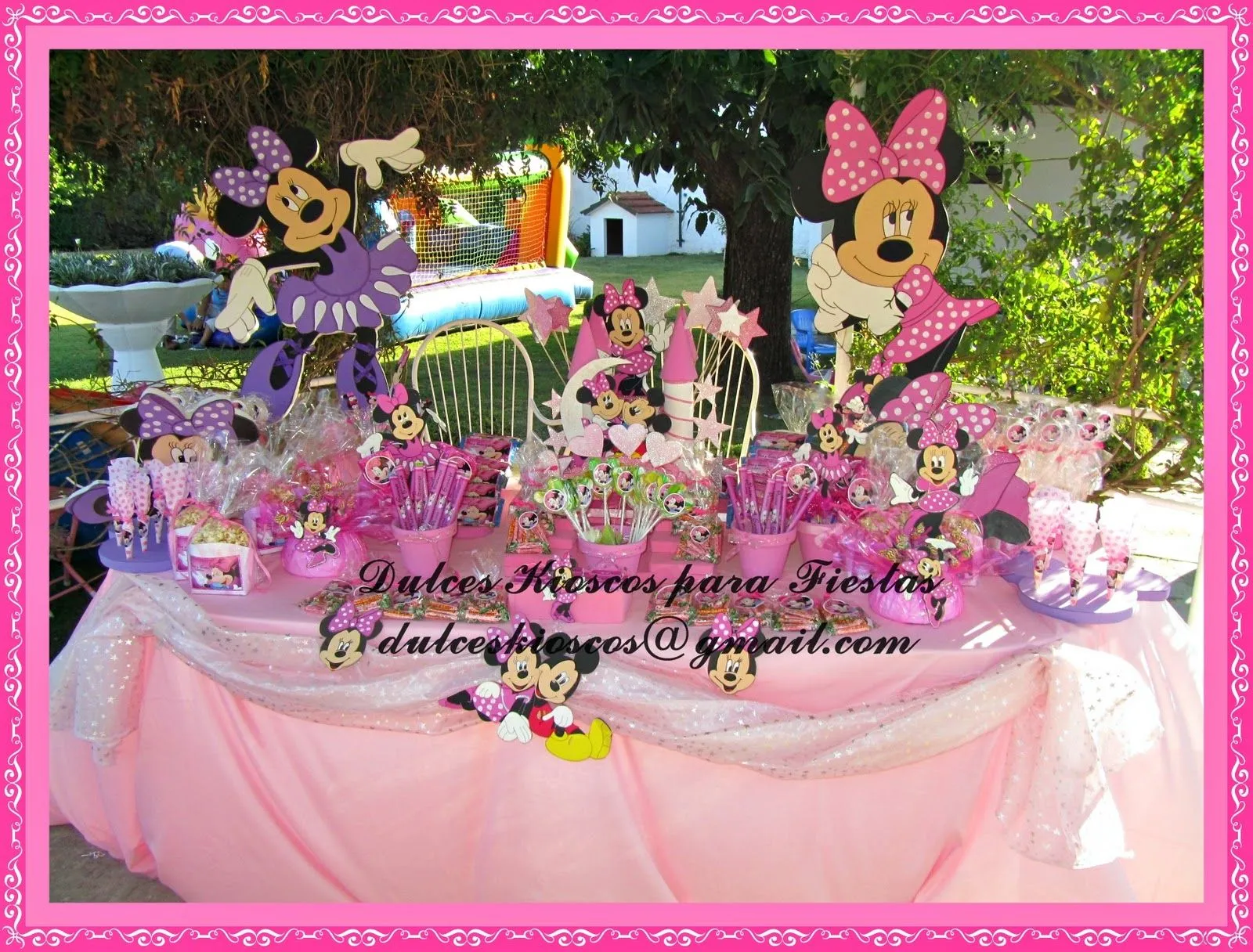 Dulces Kioscos para Fiestas" : Cumpleaños Tematico de Minnie en ...