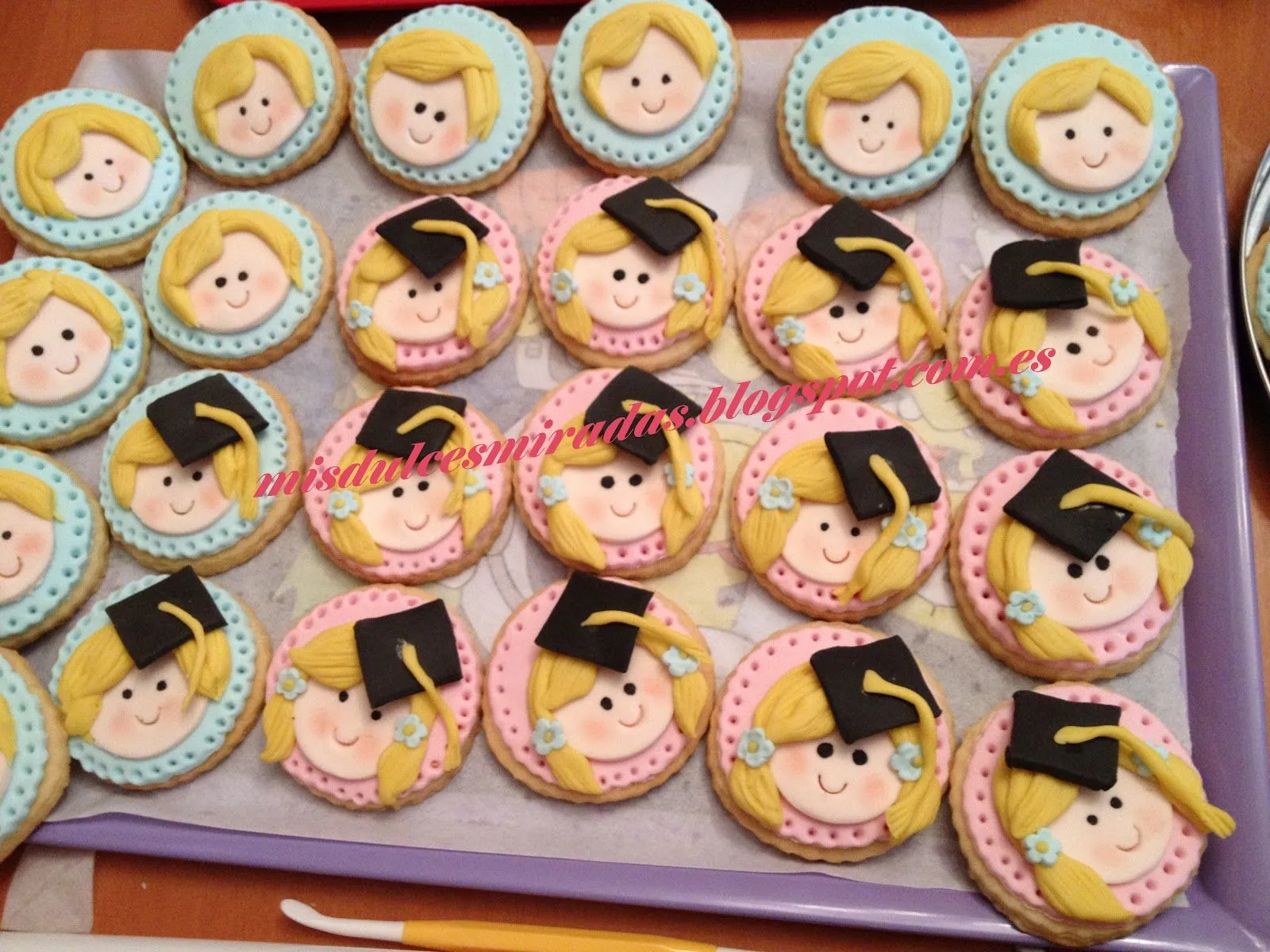 Mis Dulces Miradas: Galletas para la Graduación de Andrea