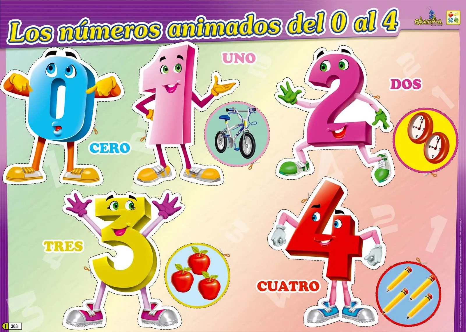  ... Dulces Momentos ?»?? ?: Los Numeros Animados para recortar