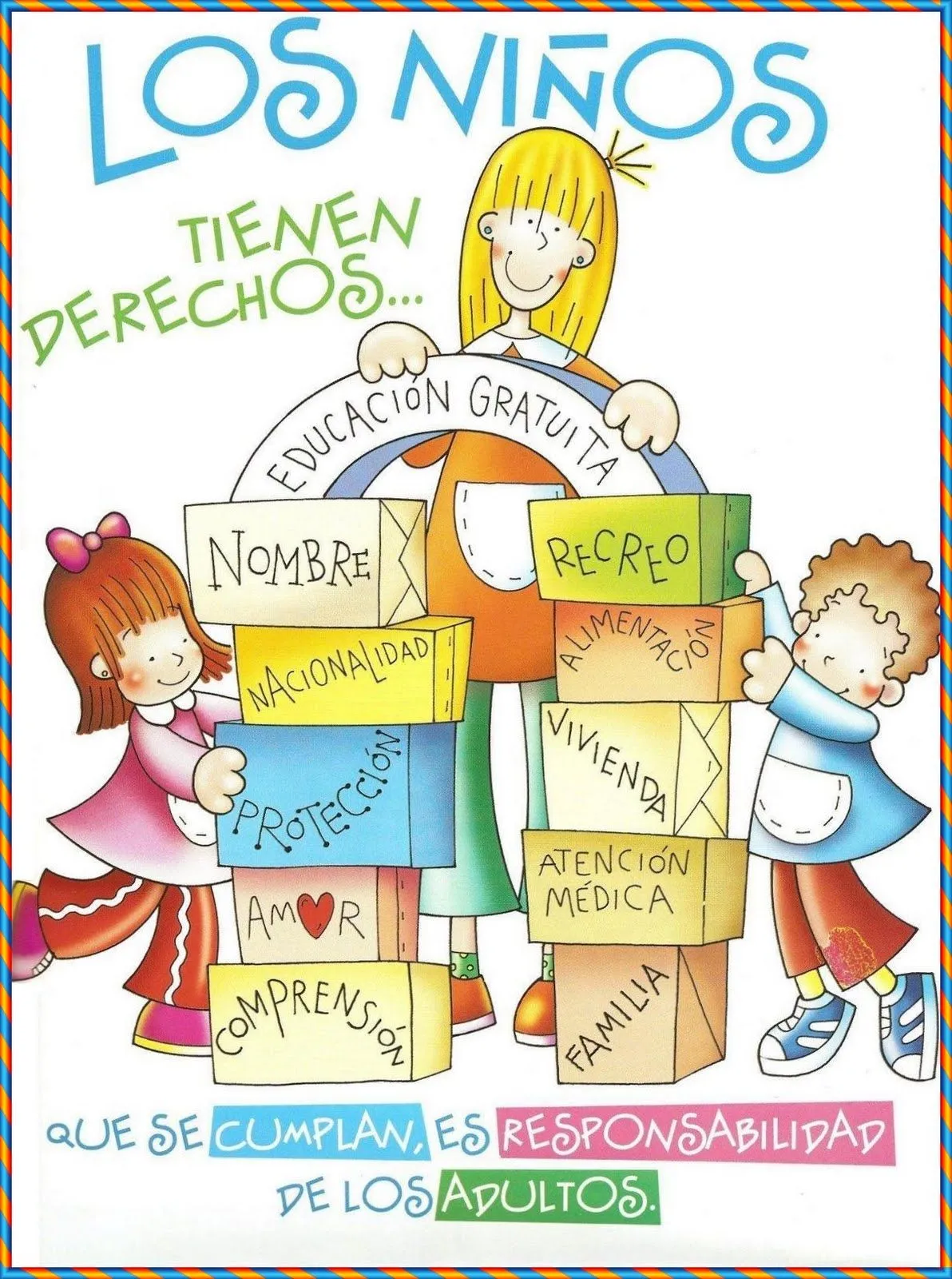 Dulces Momentos..★: Cartel de los Derechos del Niño para Decorar ...