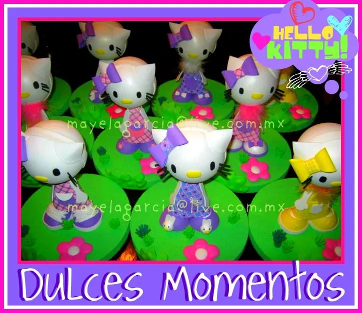 DULCES MOMENTOS: CENTROS DE MESA DE HELLO KITTY