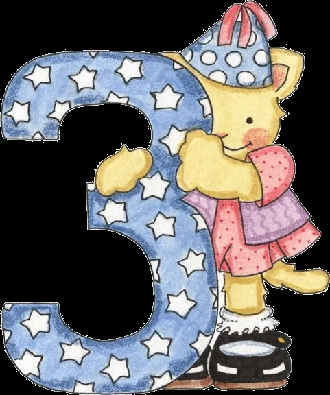 Dulces Momentos ❤»✿⊰ ★: Lindos Numeros Decorados!!