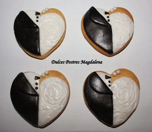 Dulces Postres Magdalena: Galletas decoradas para bodas