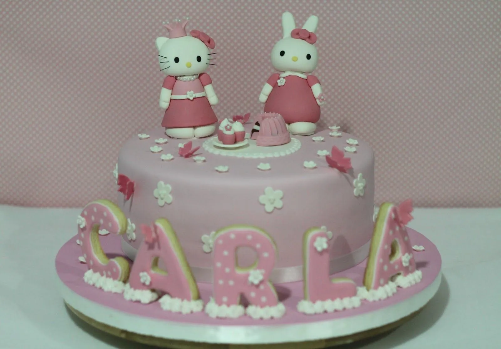 Las dulces recetas de Mari: Tarta de Hello Kitty princesa