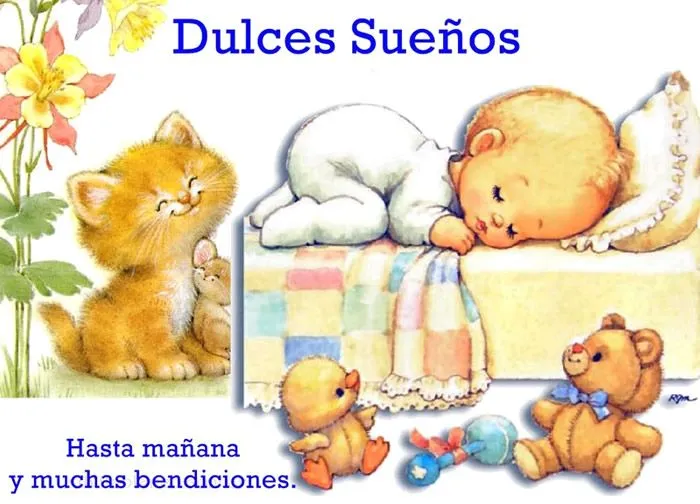 Dulces Sueños, hasta mañana y muchas bendiciones imagen #7930