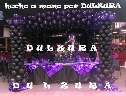 DuLzUrA ♥ SoÑaDoRA: DECORACION DE GLOBOS EN MORADO