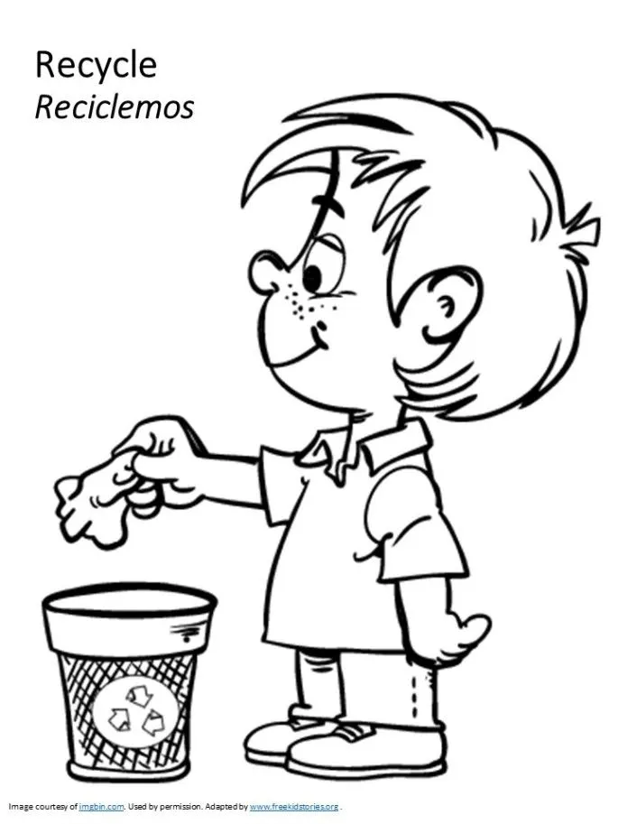 Earth Day Coloring Pages – Día de la Tierra: paginas para pintar – Free  Kids Stories