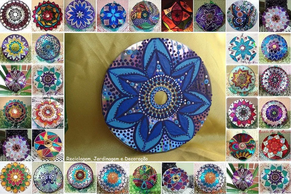 Easy Craft Idea : PAP MANDALA OF CD / DVD