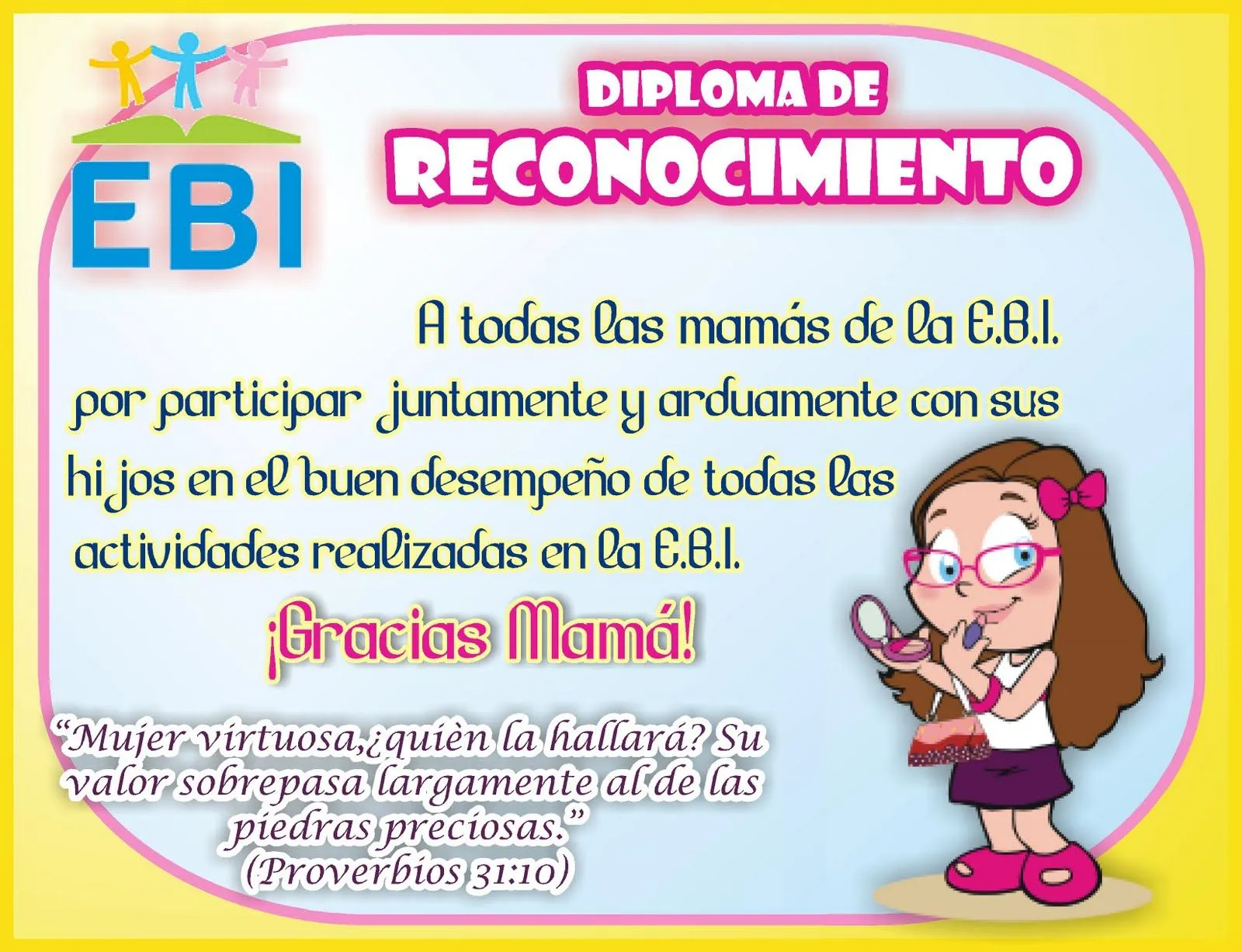 EBI México: Diploma para las mamás