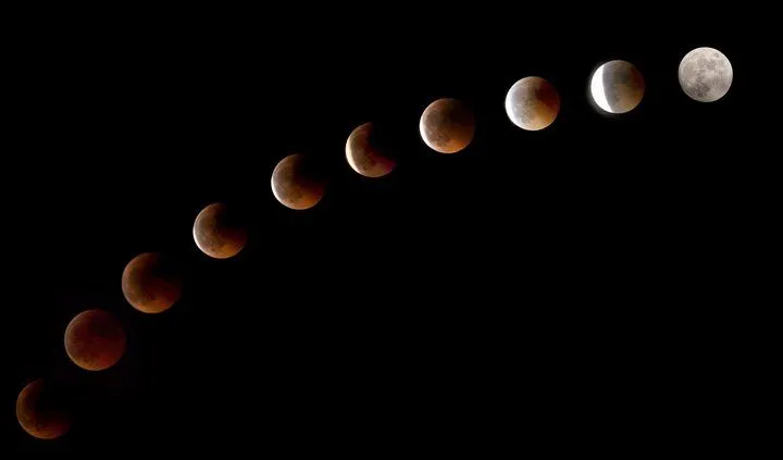 Eclipse Lunar · secuencia fotográfica | Revista Kafcafé