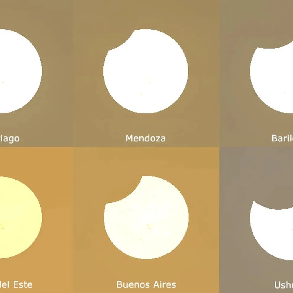 Cómo y dónde se podrá ver el eclipse parcial de Sol en la Argentina -  Infobae