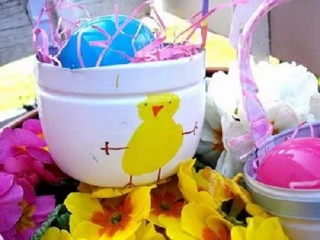 EcoNotas.com: Canastas de Pascua con Botellas Recicladas