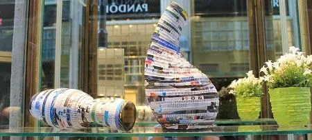 EcoNotas.com: Floreros Reciclados con Papel de Diario, Ideas para ...